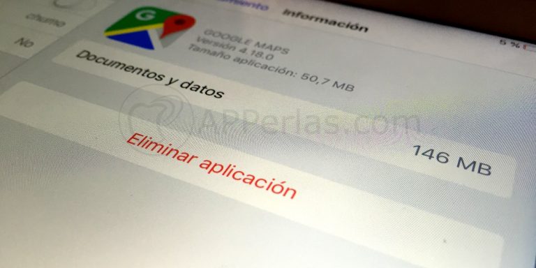 Eliminar una app en iOS
