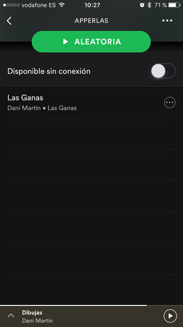 Escuchar Spotify para iPhone 4