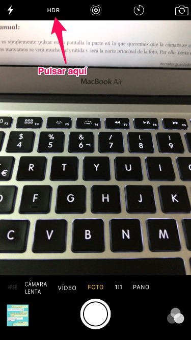 la cámara del iPhone 1