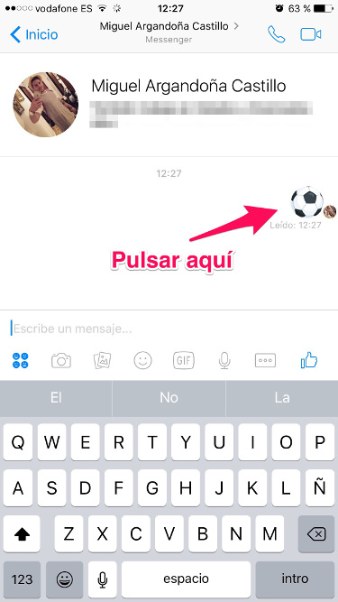 fútbol desde Facebook Messenger 1