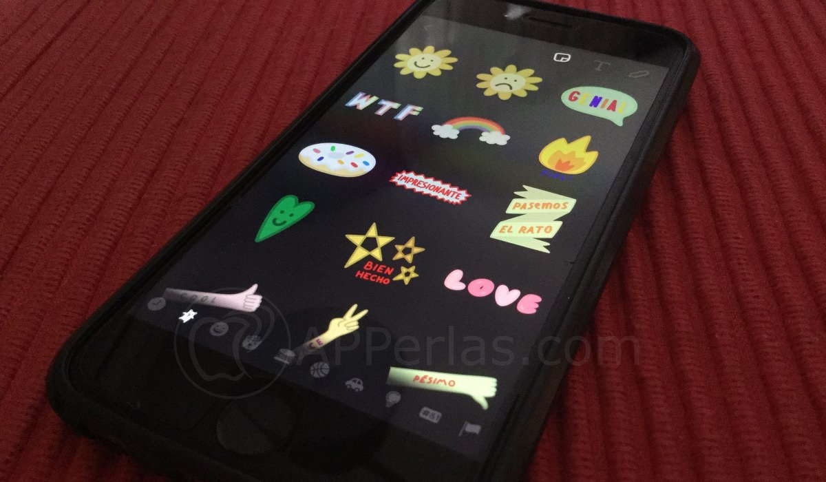 Color palabras en Snapchat