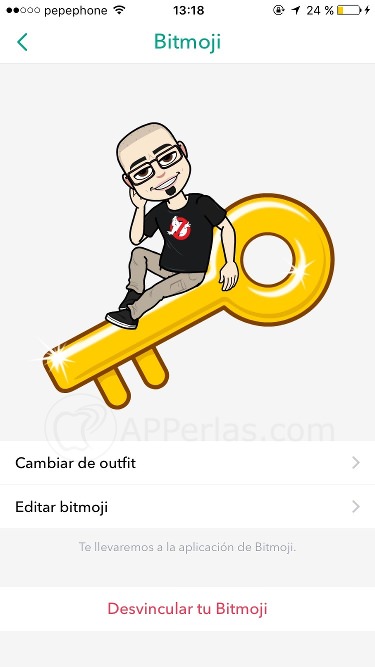 Bitmoji snapchat