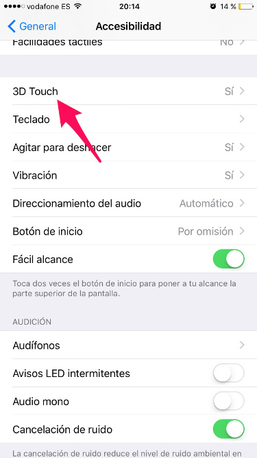 3D Touch en el iPhone 1