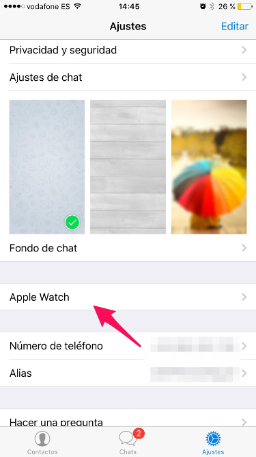 Telegram para Apple Watch 1