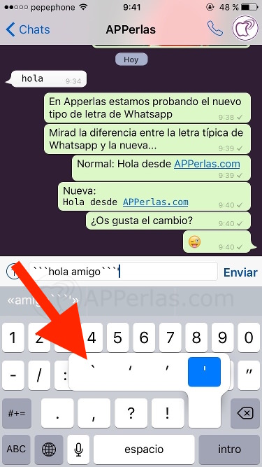 Comilla en WhatsApp Comilla en WhatsApp