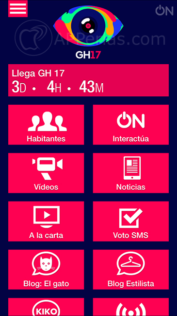 Gran Hermano 17 aplicación oficial 2 Gran Hermano 17 aplicación oficial 2