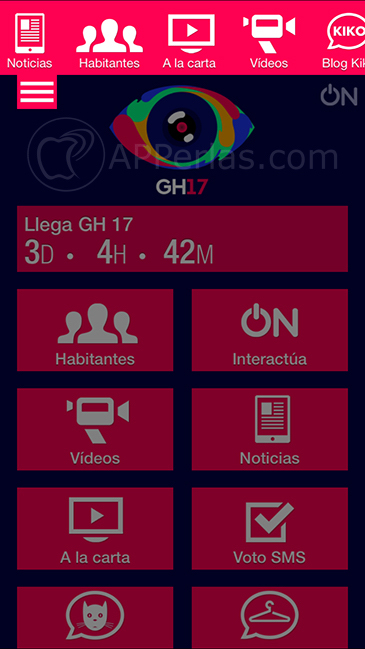 Gran Hermano 17 aplicación oficial 3 Gran Hermano 17 aplicación oficial 3
