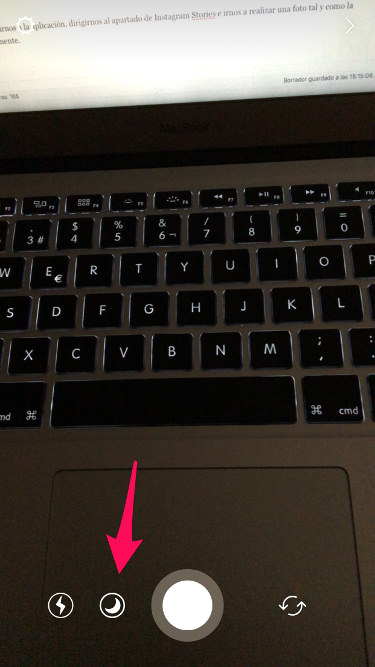 Pulsar botón fotos en Instagram Stories 1