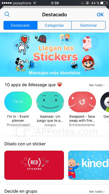 App Store con juegos de imessage App Store con juegos de imessage