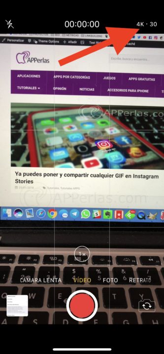 Calidad a la que estás grabando Calidad a la que estás grabando
