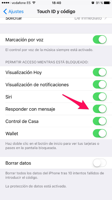 mensajes en la pantalla de bloqueo 1
