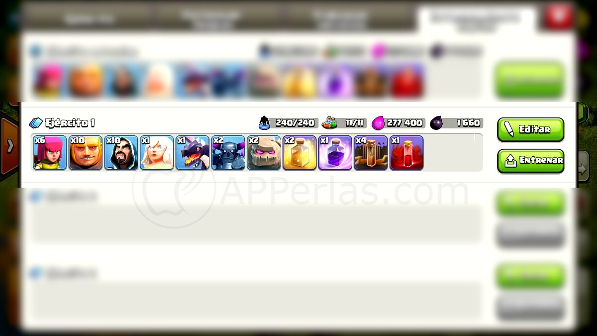 El mejor ejércirto para hacer un ataque en Clash El mejor ejércirto para hacer un ataque en Clash