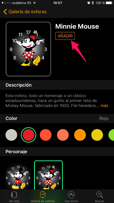 esferas para el Apple Watch 2
