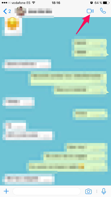 Pulsar en vídeo las videollamadas de WhatsApp 1