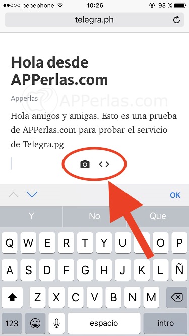 Cómo escribir artículos en Telegra.ph