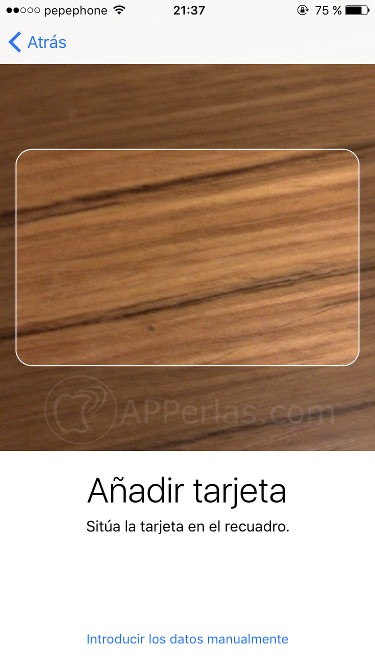 Escanea tu tarjeta a Apple PAY Escanea tu tarjeta a Apple PAY