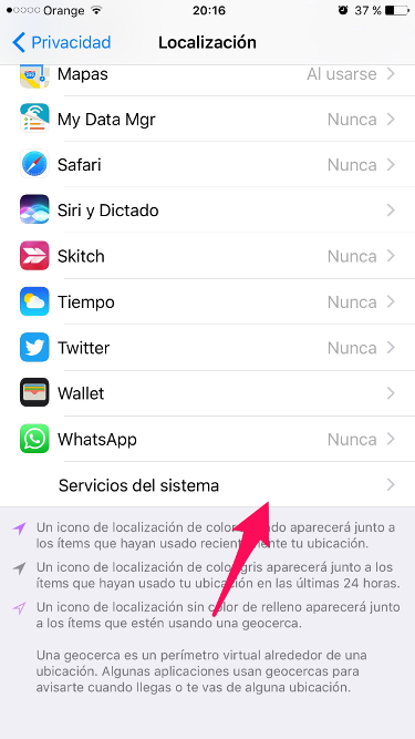 Servicios del sistema de iOS Servicios del sistema de iOS