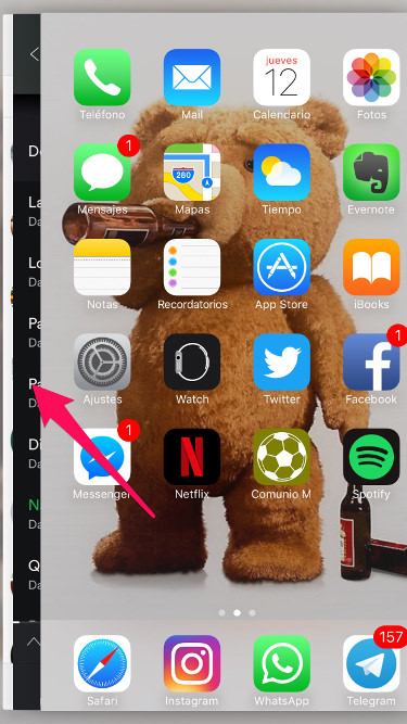 Abrir multitarea Abrir multitarea