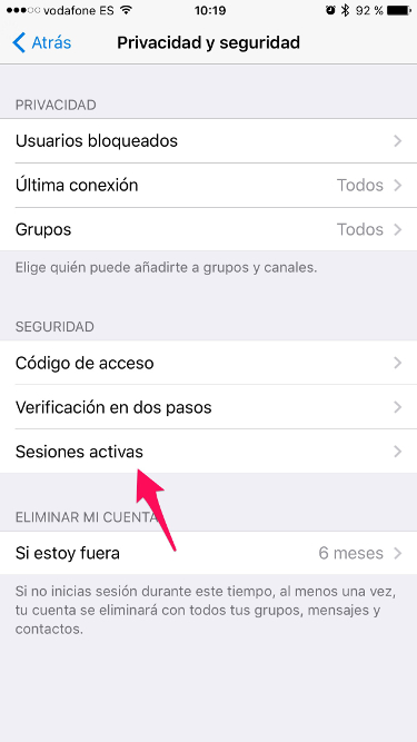 sesiones de Telegram 1