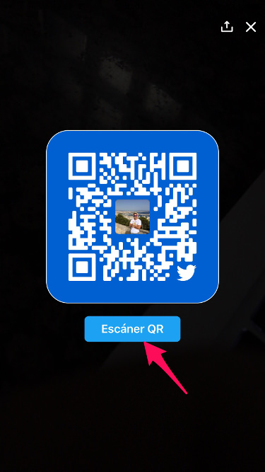 escanear QR de Twitter 2