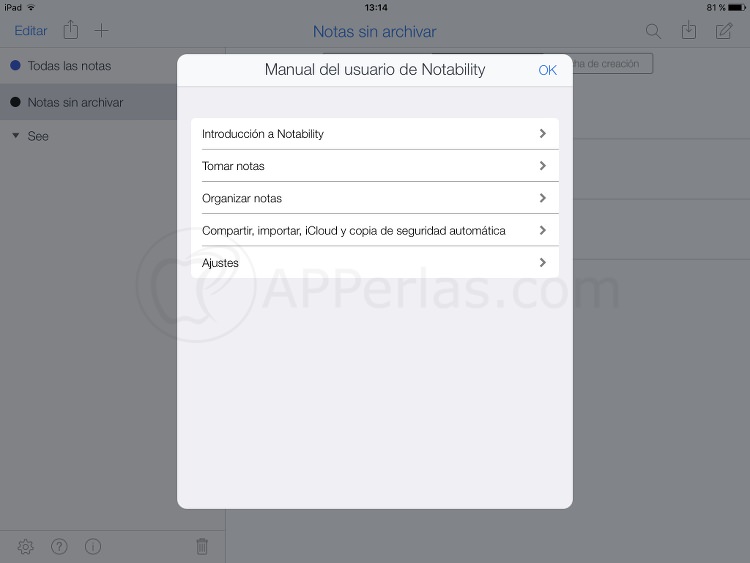 App de notas Notability tutorial