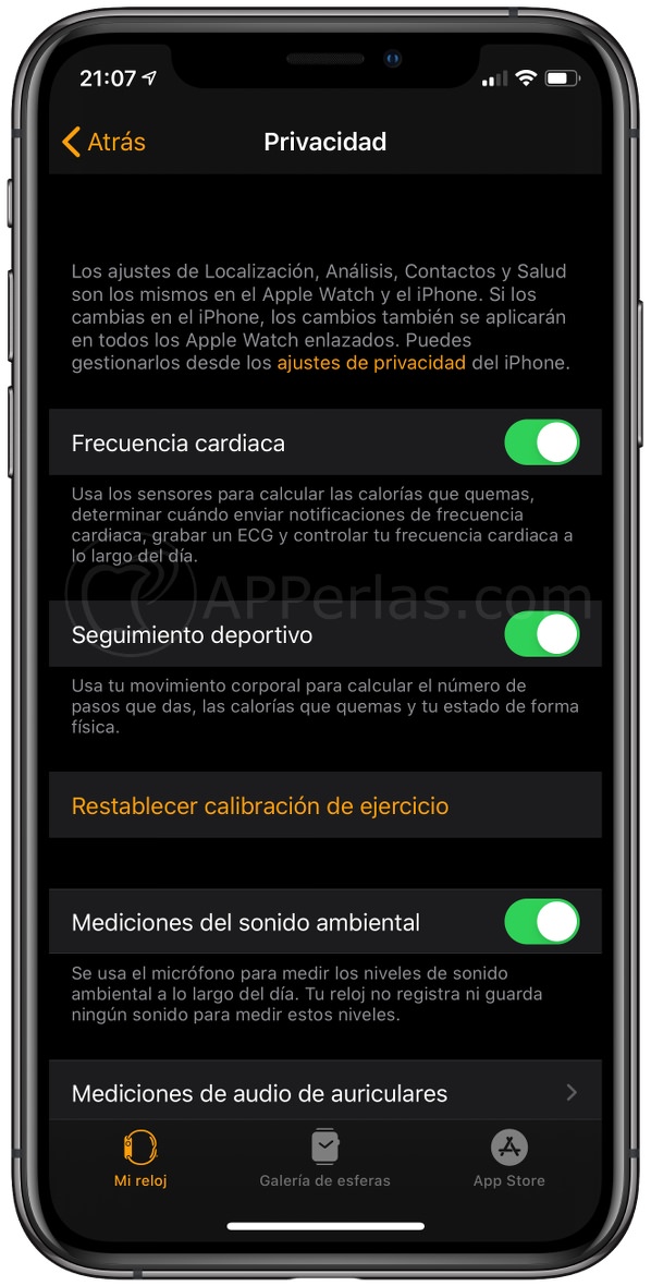 Desactiva la función de WatchOS Desactiva la función de WatchOS