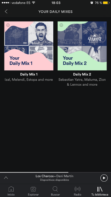 Listas la música de Spotify 2