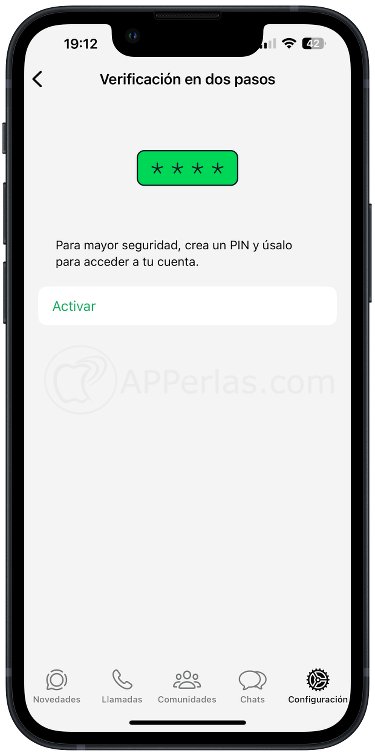 Activa la verificación en dos pasos Activa la verificación en dos pasos