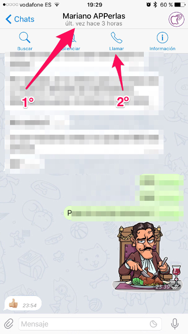 Llamar llamadas de voz en Telegram 1