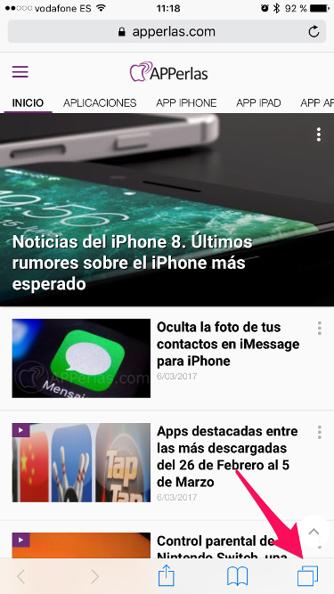 Trucos para iPhone para cerrar pestañas safari Trucos para iPhone para cerrar pestañas safari