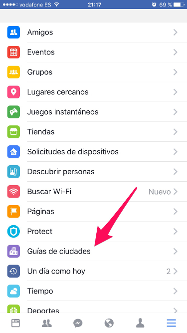 Guías guía de ciudades en iPhone 1