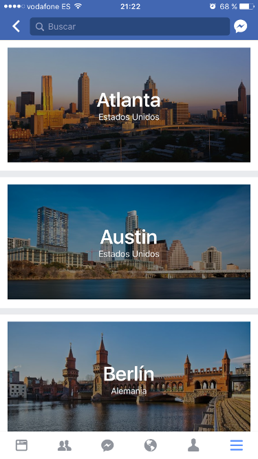 Ciudades guía de ciudades en iPhone 2