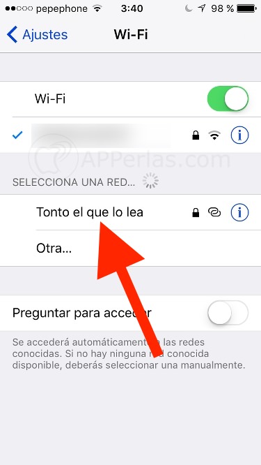 Broma con iPhone compartiendo internet Broma con iPhone compartiendo internet