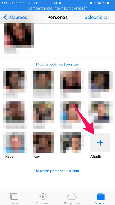 añadir álbumes de fotos 1