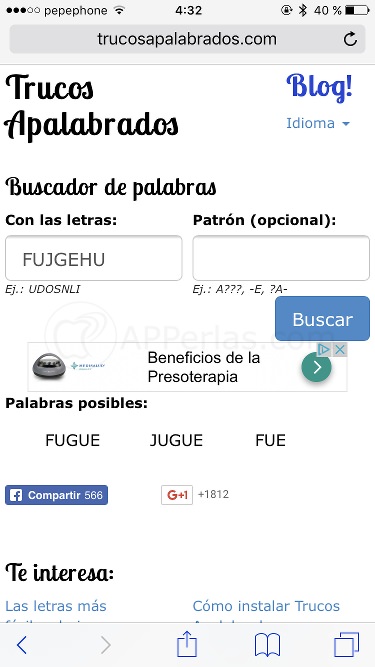 Buscar palabras para Apalabrados Buscar palabras para Apalabrados