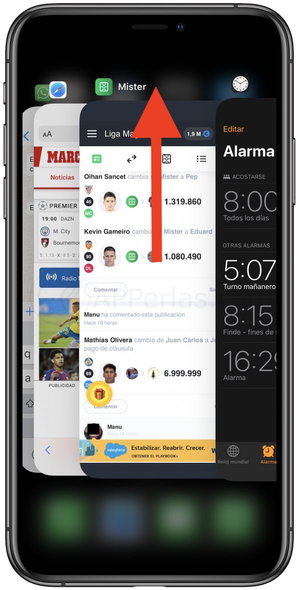 Cerrar apps en el iPhone Cerrar apps en el iPhone