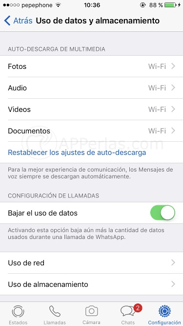 Gestión de la auto-descarga en Whatsapp 1 Gestión de la auto-descarga en Whatsapp 1