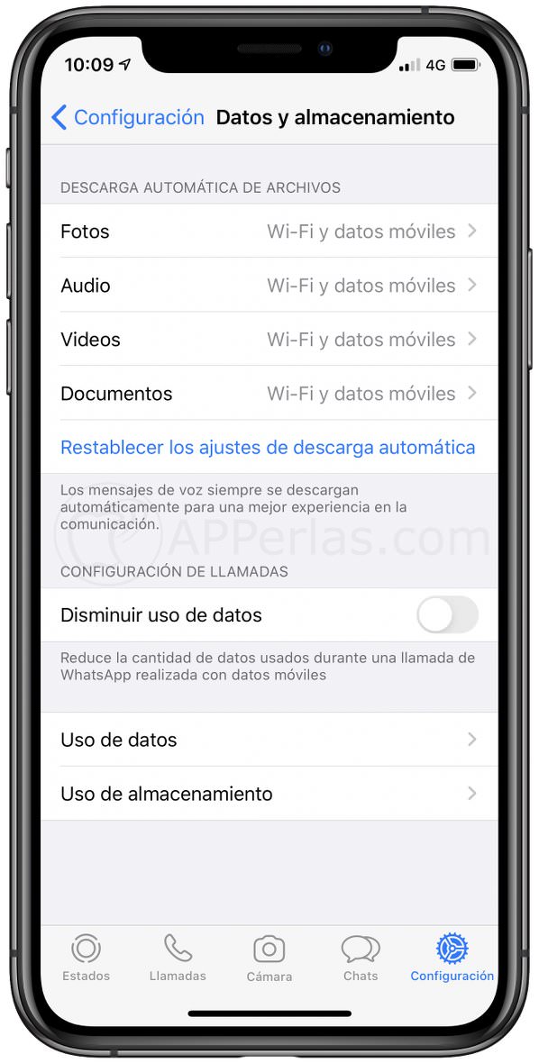 Descarga automática de archivos en WhatsApp Descarga automática de archivos en WhatsApp