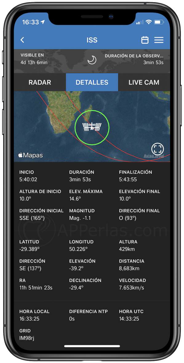 Detalles del día en que podremos ver la ISS Detalles del día en que podremos ver la ISS