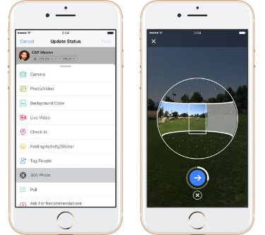 360 photo 360º en Facebook