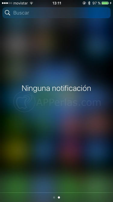 Centro de notificaciones iOS Centro de notificaciones iOS