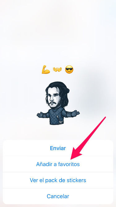 Añadir a favoritos los stickers de Telegram 1