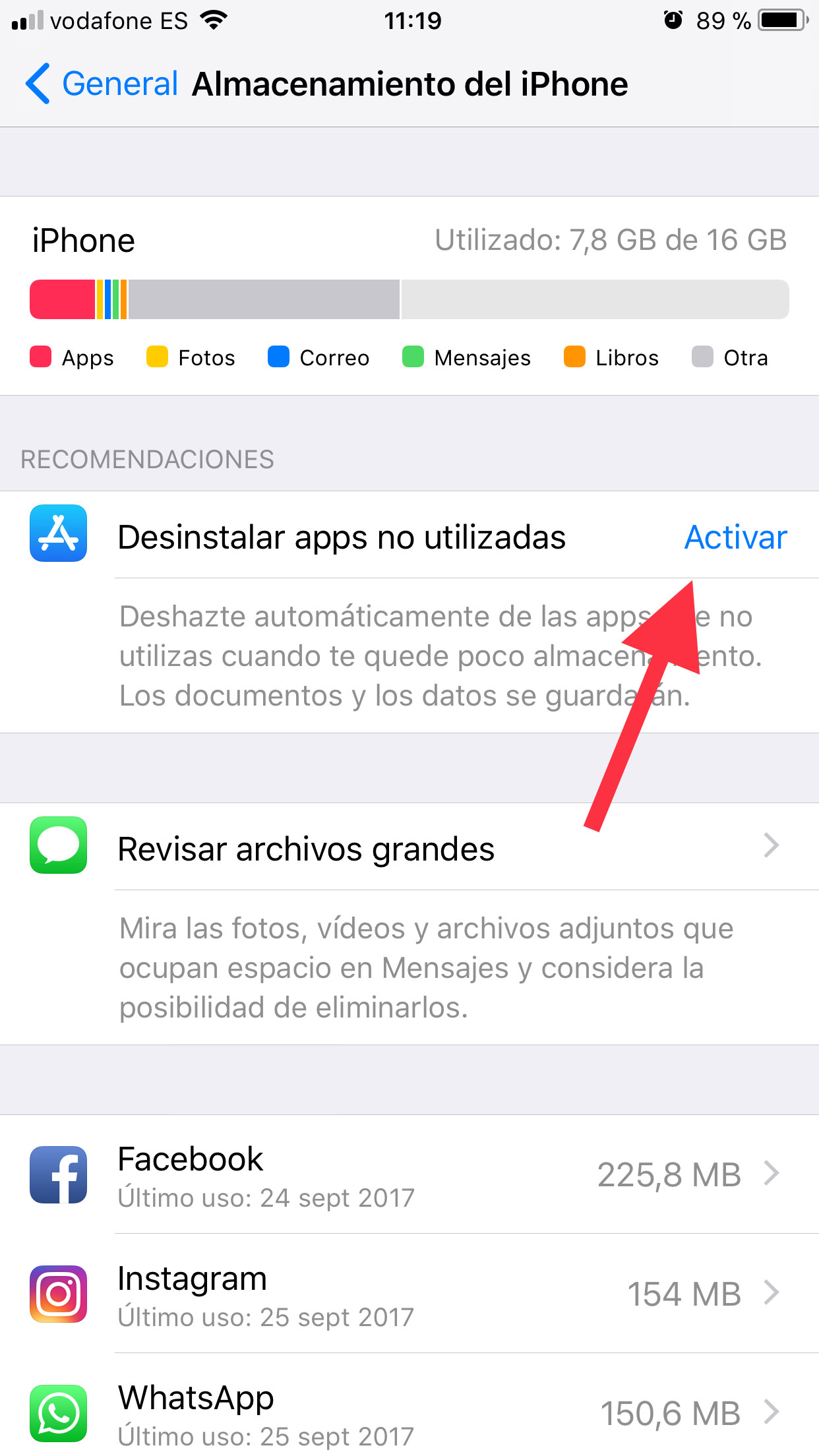 Desactivar eliminar automáticamente 1