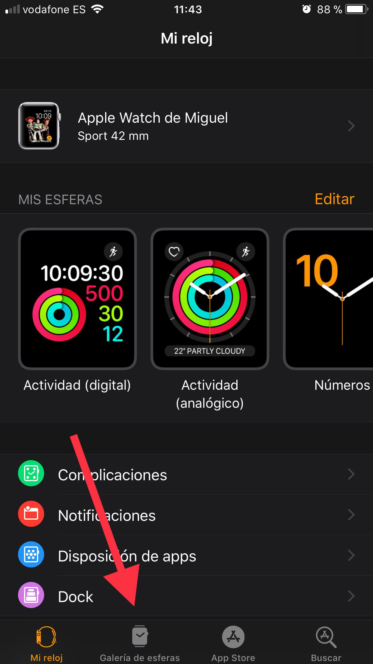 Galería de esferas Toy Story en el Apple Watch 1