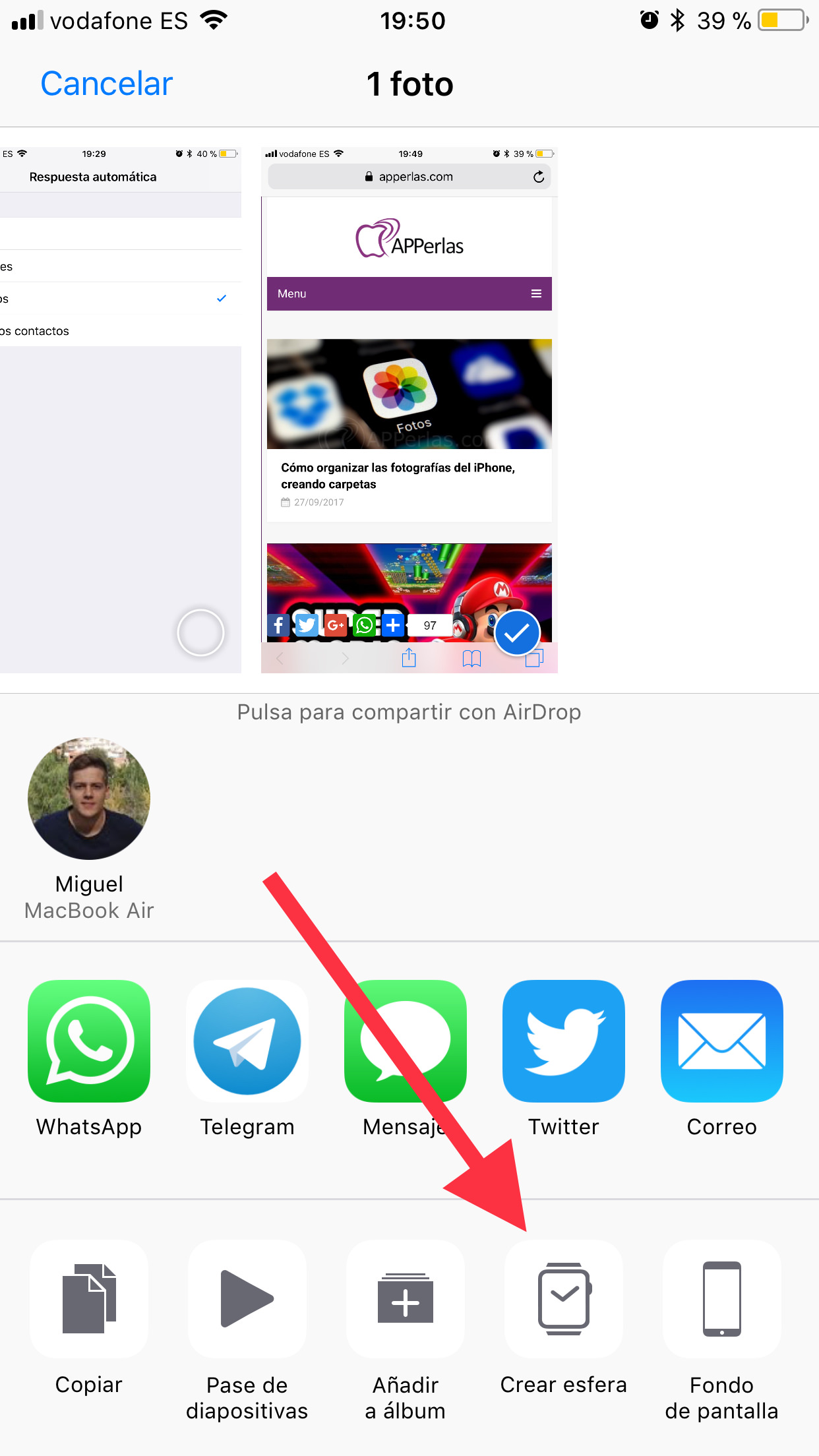 crear esferas del Apple Watch 1