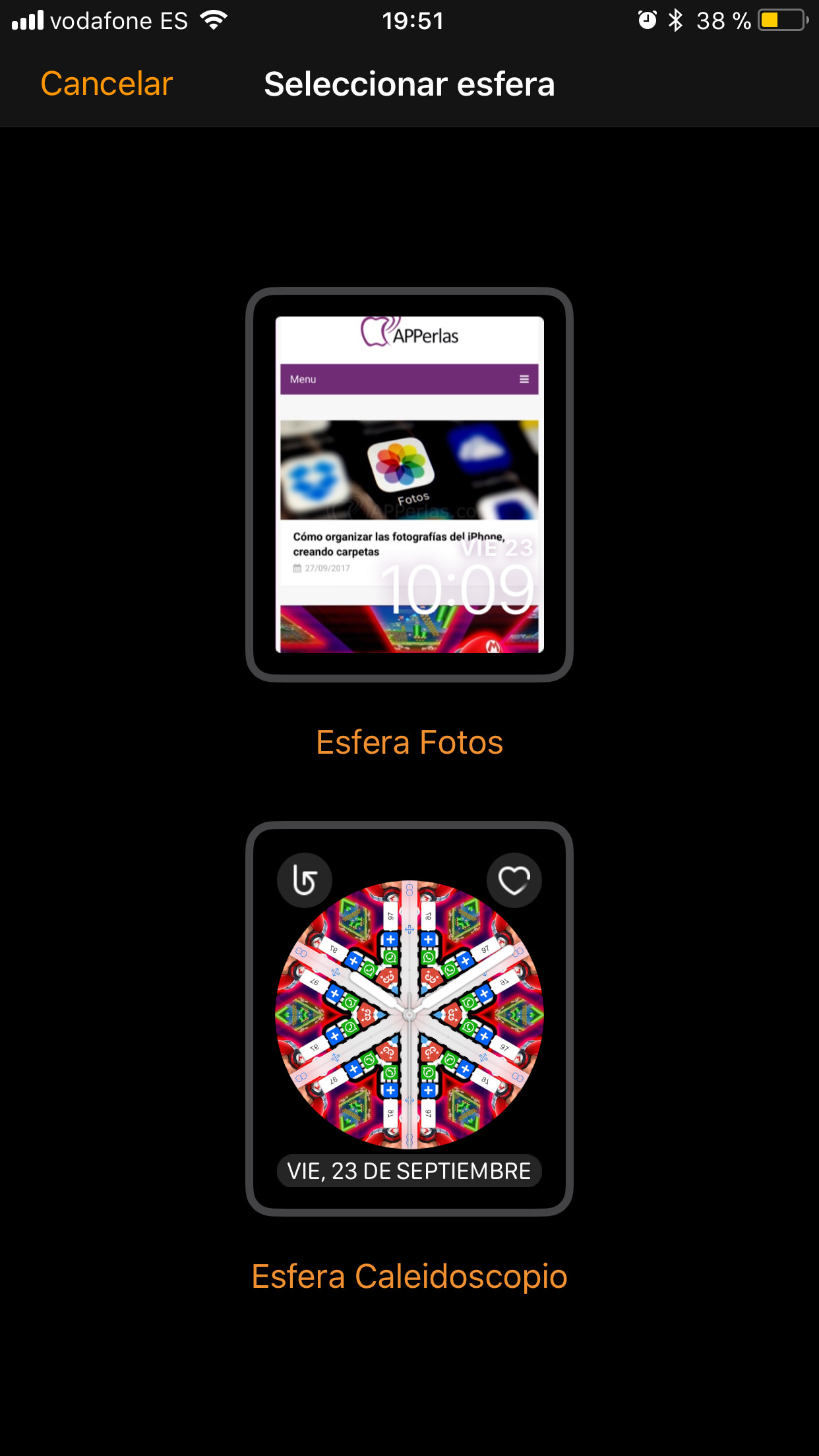 crear esferas del Apple Watch 2