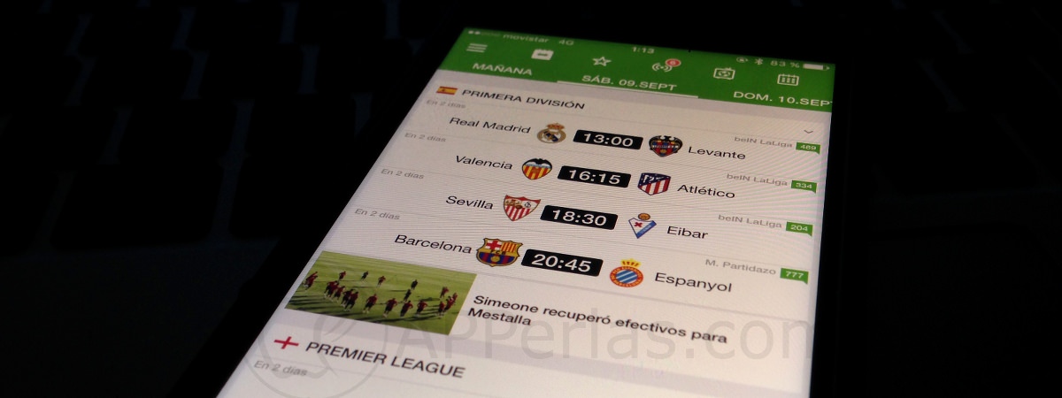 Aplicaciones recomendadas Resultados de fútbol