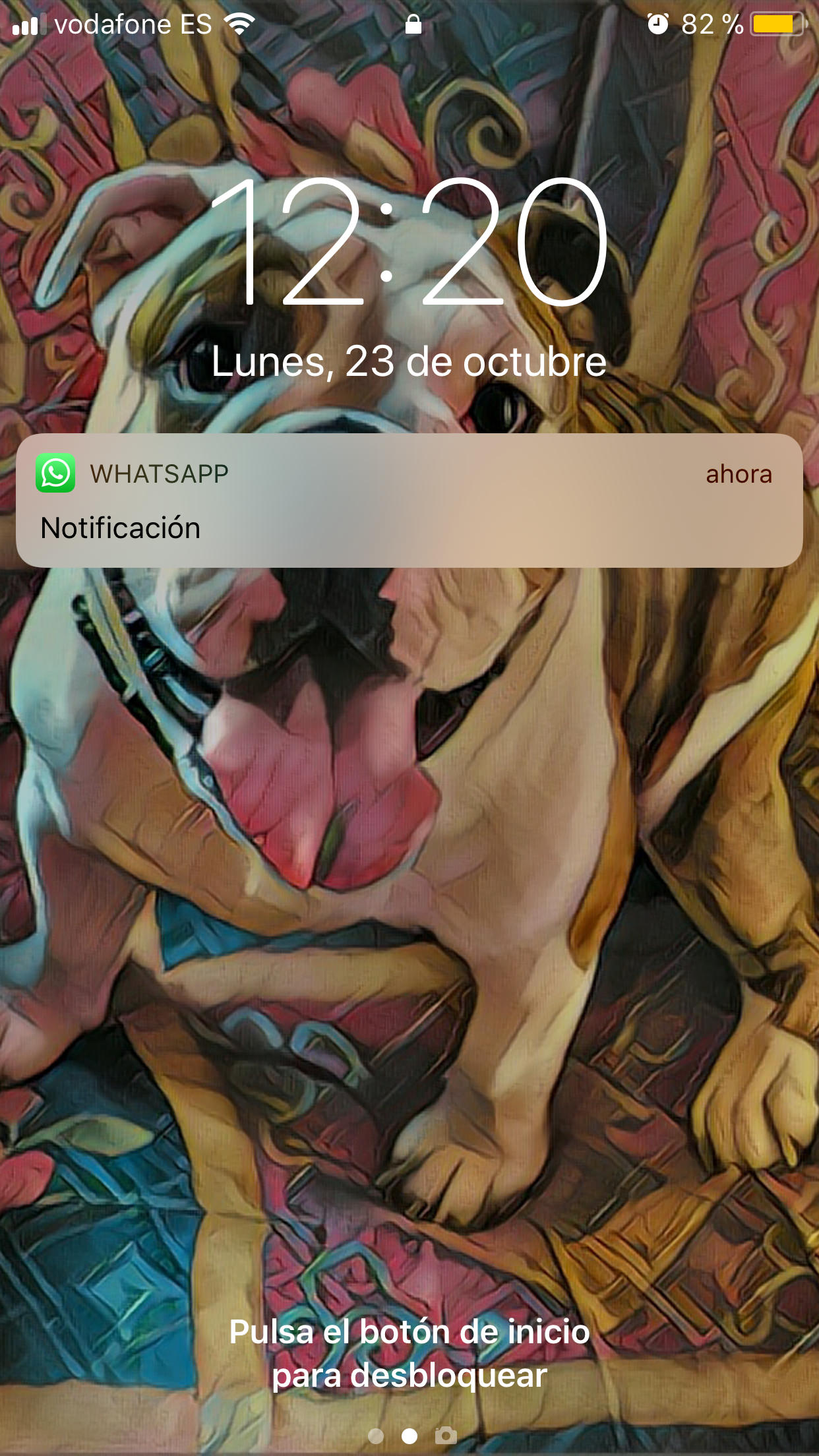 Previsualizacion desactivada WhatsApp en la pantalla de bloqueo 2