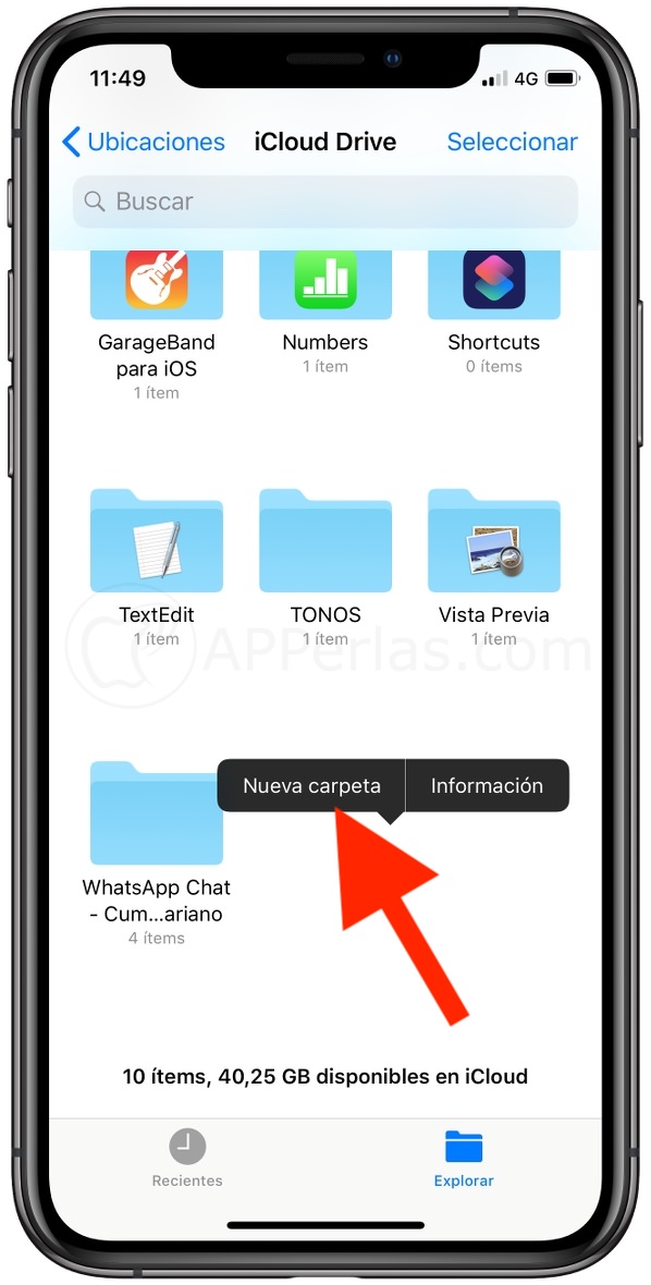 App Archivos de iOS App Archivos de iOS