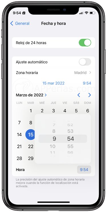 Cambia la hora en el iPhone Cambia la hora en el iPhone